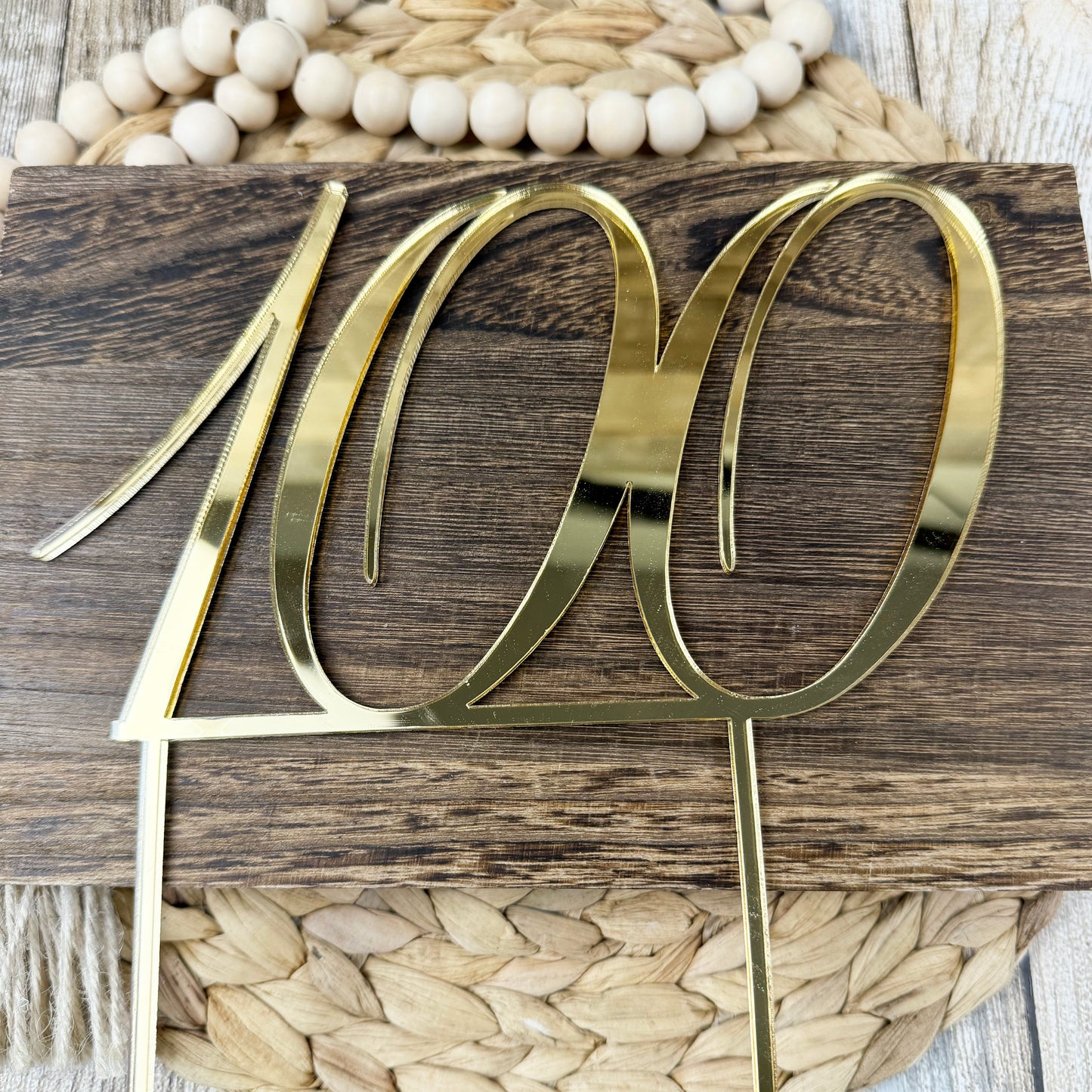 Custom Number Cake Topper – Personalized Acrylic Birthday or Anniversary Cake Decoration Keepsake