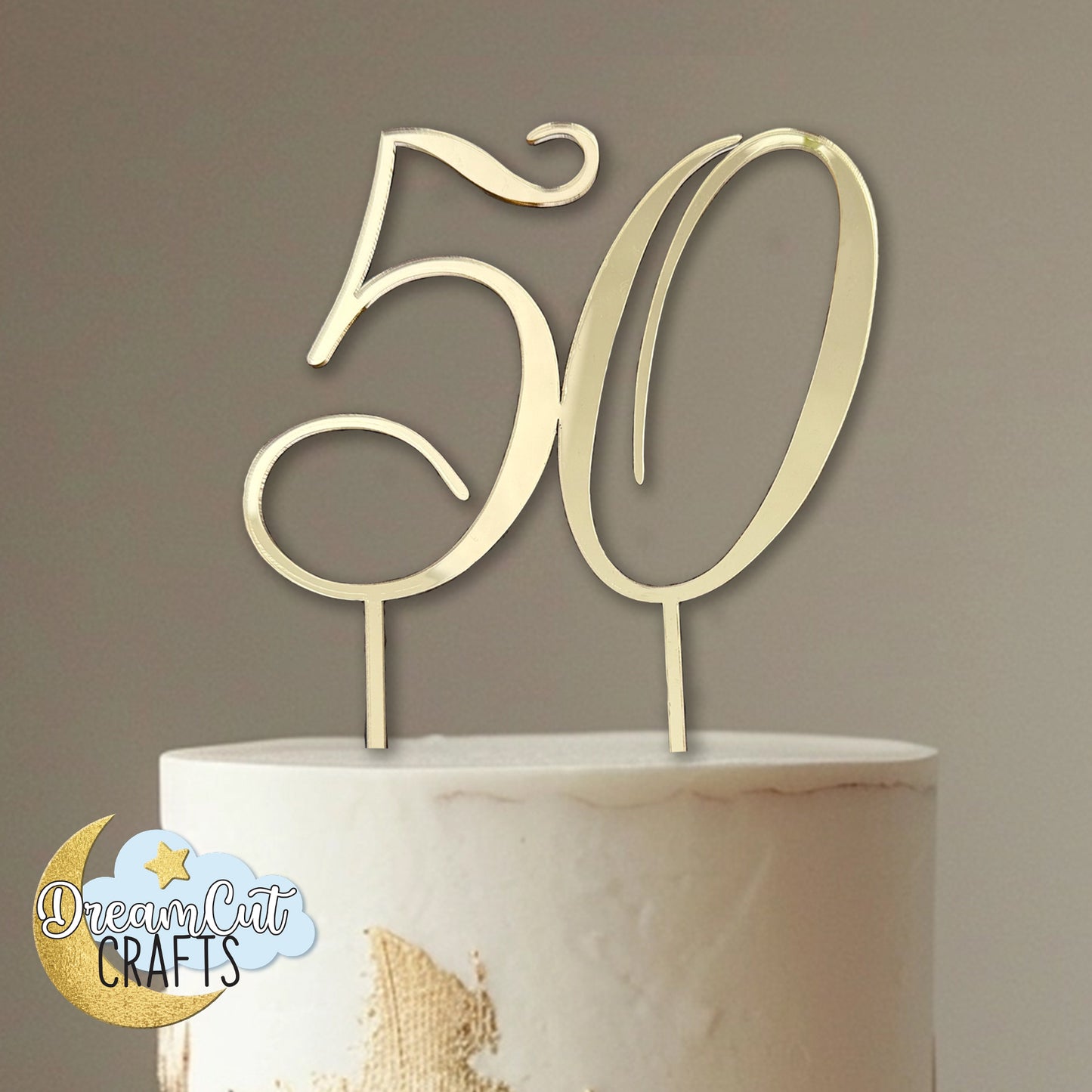 Custom Number Cake Topper – Personalized Acrylic Birthday or Anniversary Cake Decoration Keepsake