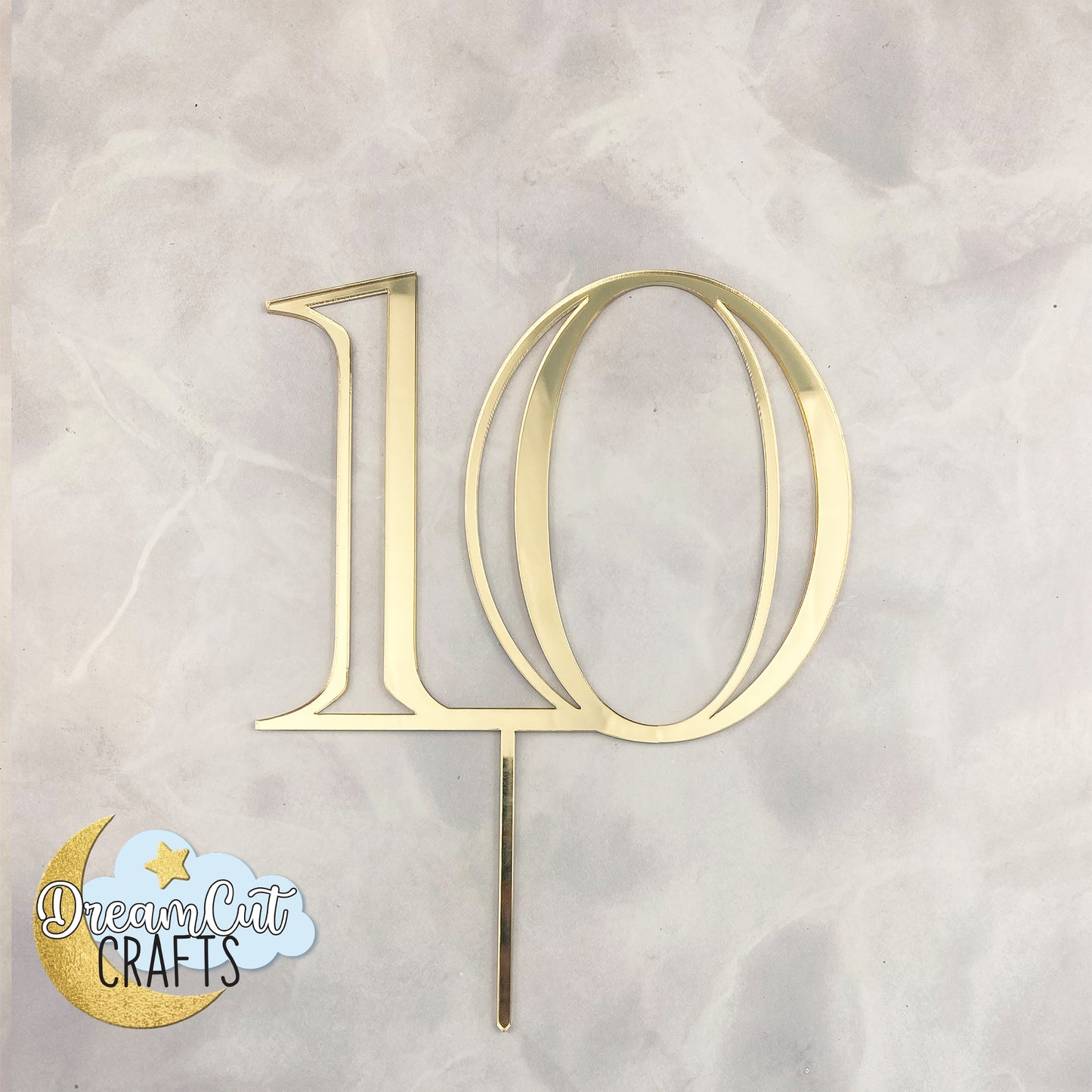 Custom Number Cake Topper – Personalized Acrylic Birthday or Anniversary Cake Decoration Keepsake (Copy)