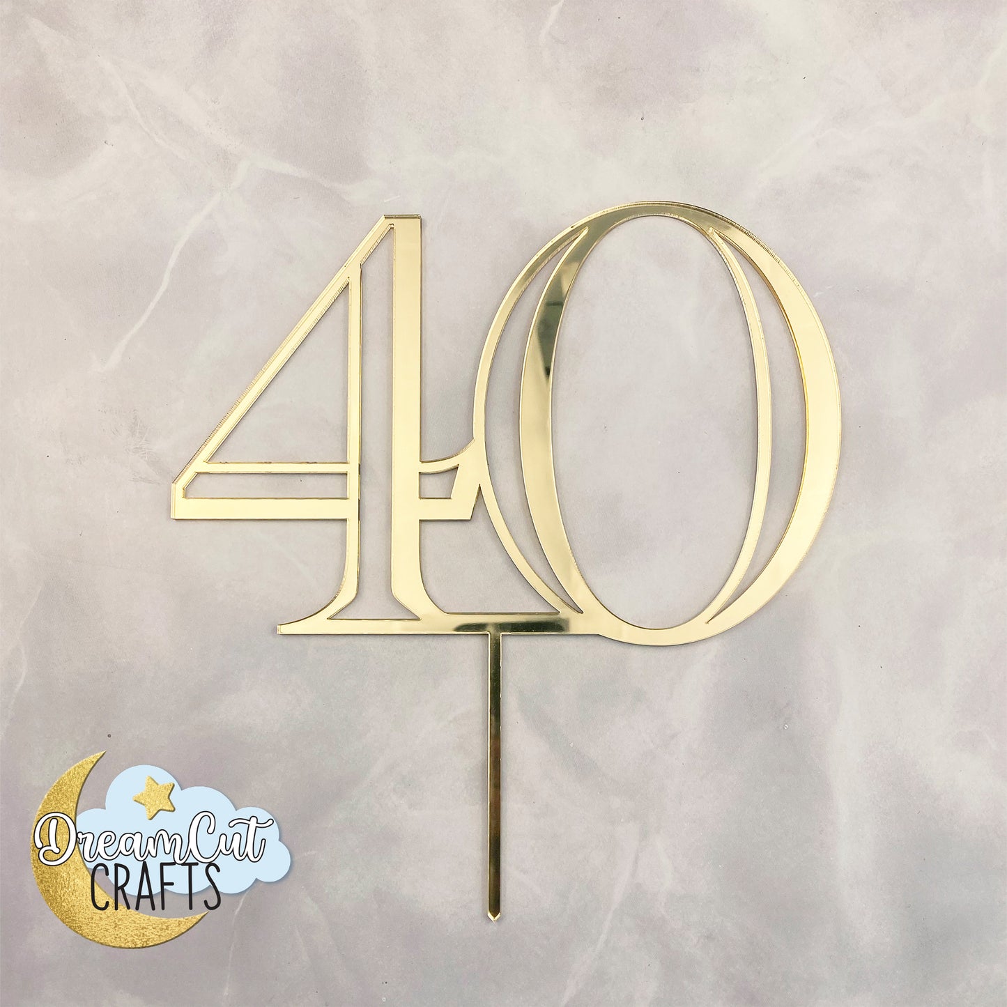 Custom Number Cake Topper – Personalized Acrylic Birthday or Anniversary Cake Decoration Keepsake (Copy)