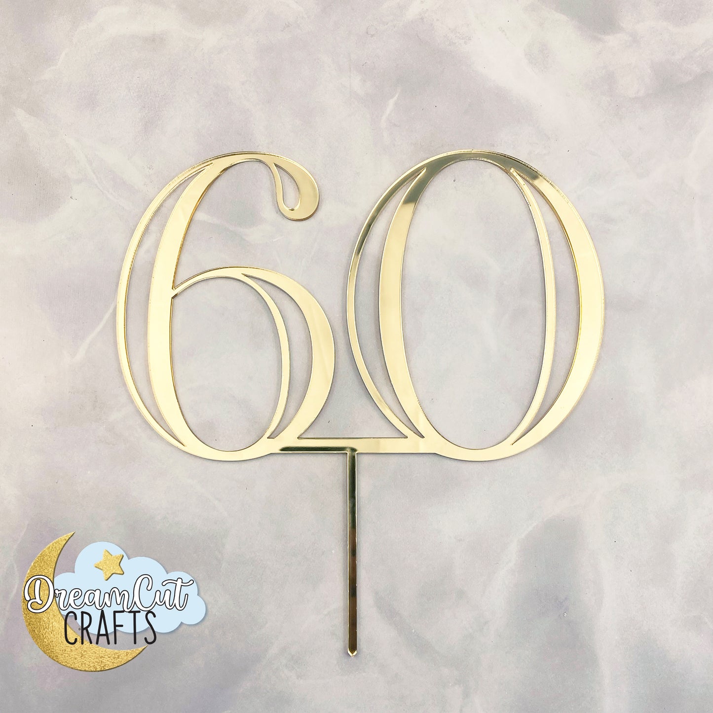 Custom Number Cake Topper – Personalized Acrylic Birthday or Anniversary Cake Decoration Keepsake (Copy)