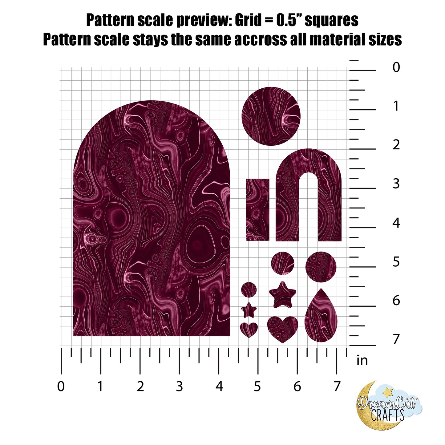 Marble Pattern UV Printed Acrylic Sheet or MDF – Cut to Size (Burgundy, Royal Blue & Turquoise)