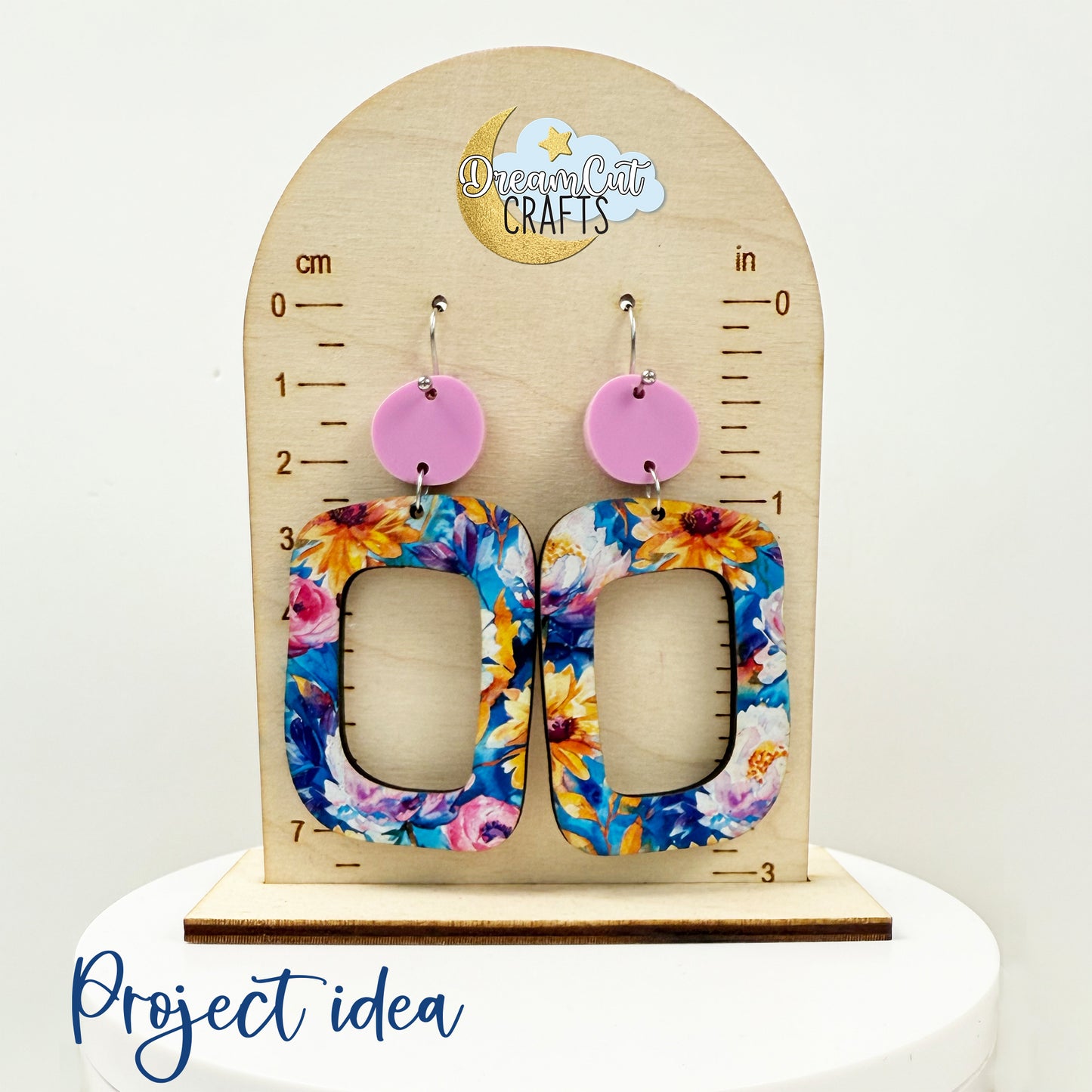 Floral Peonies UV Printed Acrylic Sheet – Vibrant Flower Pattern Laser Material in Cast Acrylic or MDF