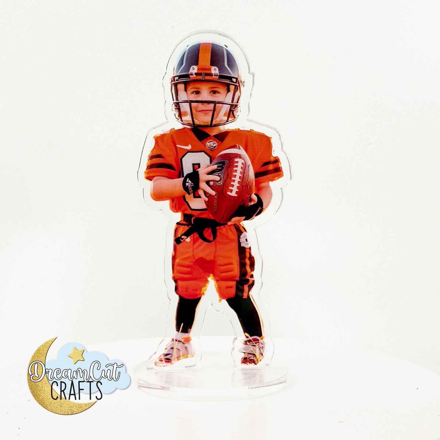 Custom Acrylic Photo Figurine Standee with Stand & Cake Topper Base | UV Printed Clear Cutout Personalized Photo Gift