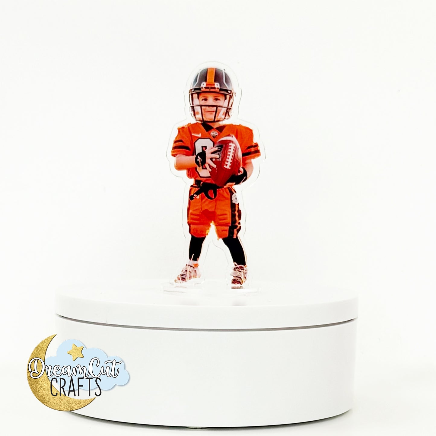 Custom Acrylic Photo Figurine Standee with Stand & Cake Topper Base | UV Printed Clear Cutout Personalized Photo Gift