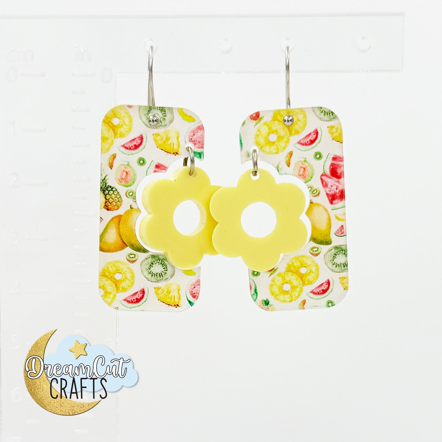 Tropical Fruits UV Printed Acrylic Sheet for Laser Cutting – Summer Pattern on Cast Acrylic or MDF