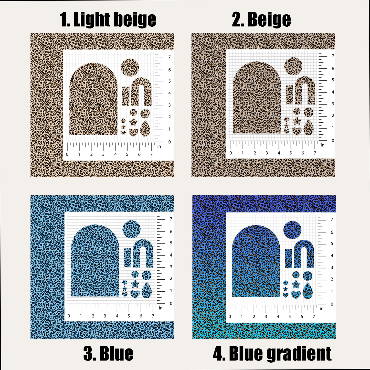 Leopard Print UV Printed Acrylic sheet or MDF – Laser Safe Material for Earrings, Keychains & DIY Projects