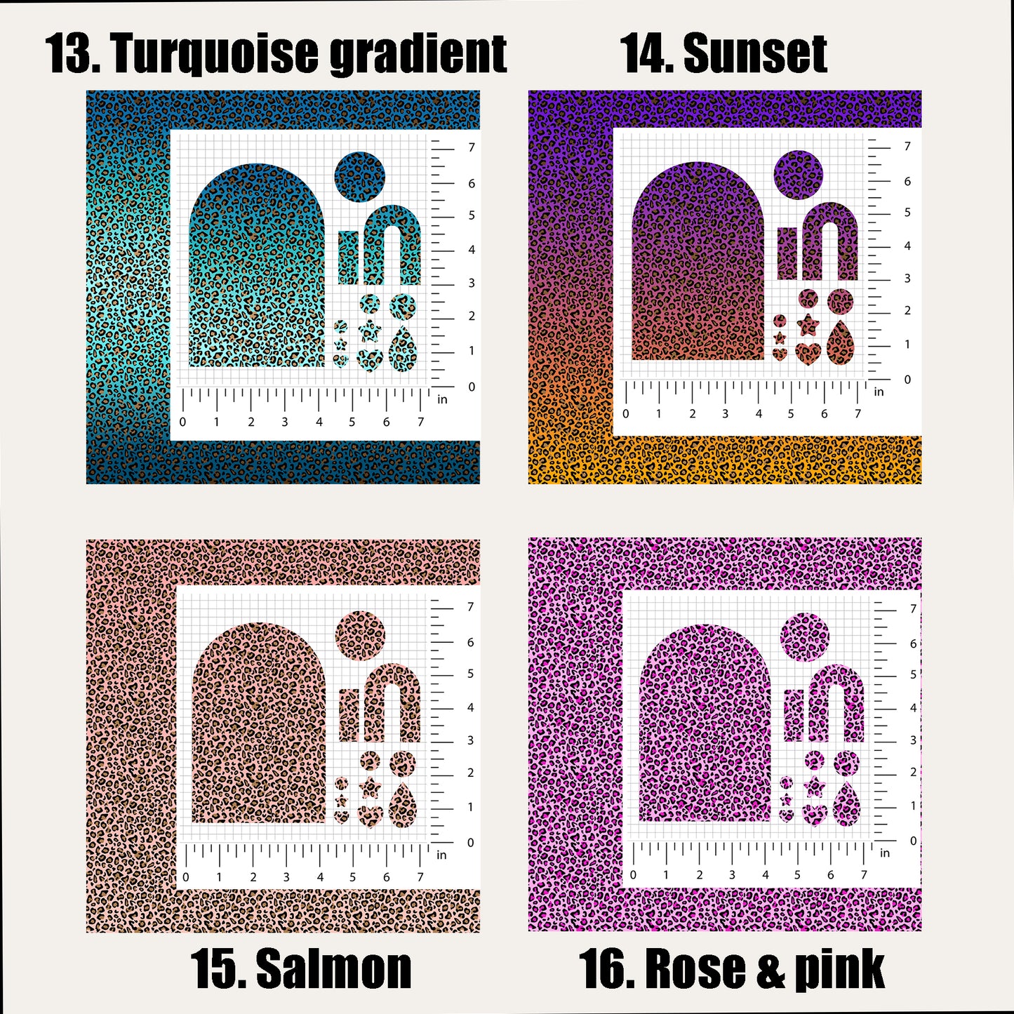 Leopard Print UV Printed Acrylic sheet or MDF – Laser Safe Material for Earrings, Keychains & DIY Projects