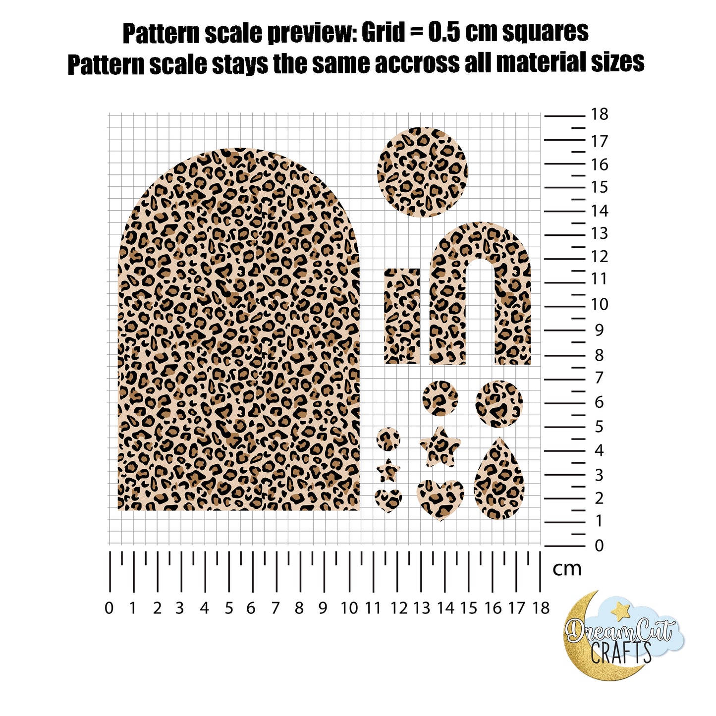 Leopard Print UV Printed Acrylic sheet or MDF – Laser Safe Material for Earrings, Keychains & DIY Projects