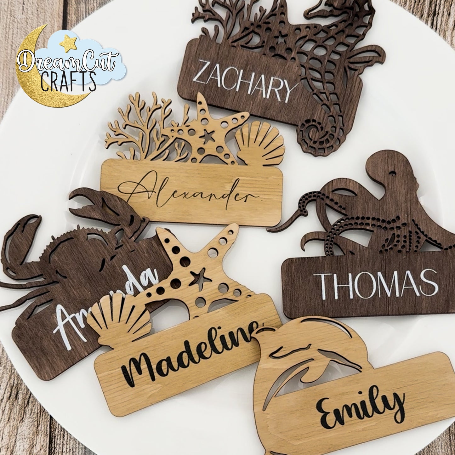 Starfish Wedding Place Cards | Name Wedding Seating place cards | Custom wedding place cards (Copy) (Copy) (Copy)