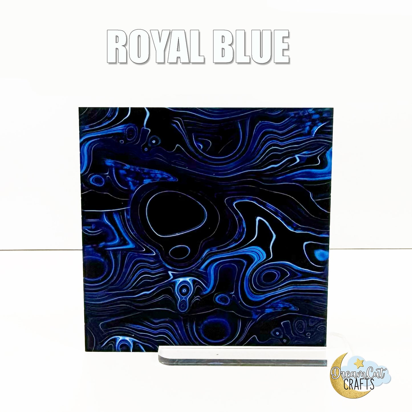 Marble Pattern UV Printed Acrylic Sheet or MDF – Cut to Size (Burgundy, Royal Blue & Turquoise)