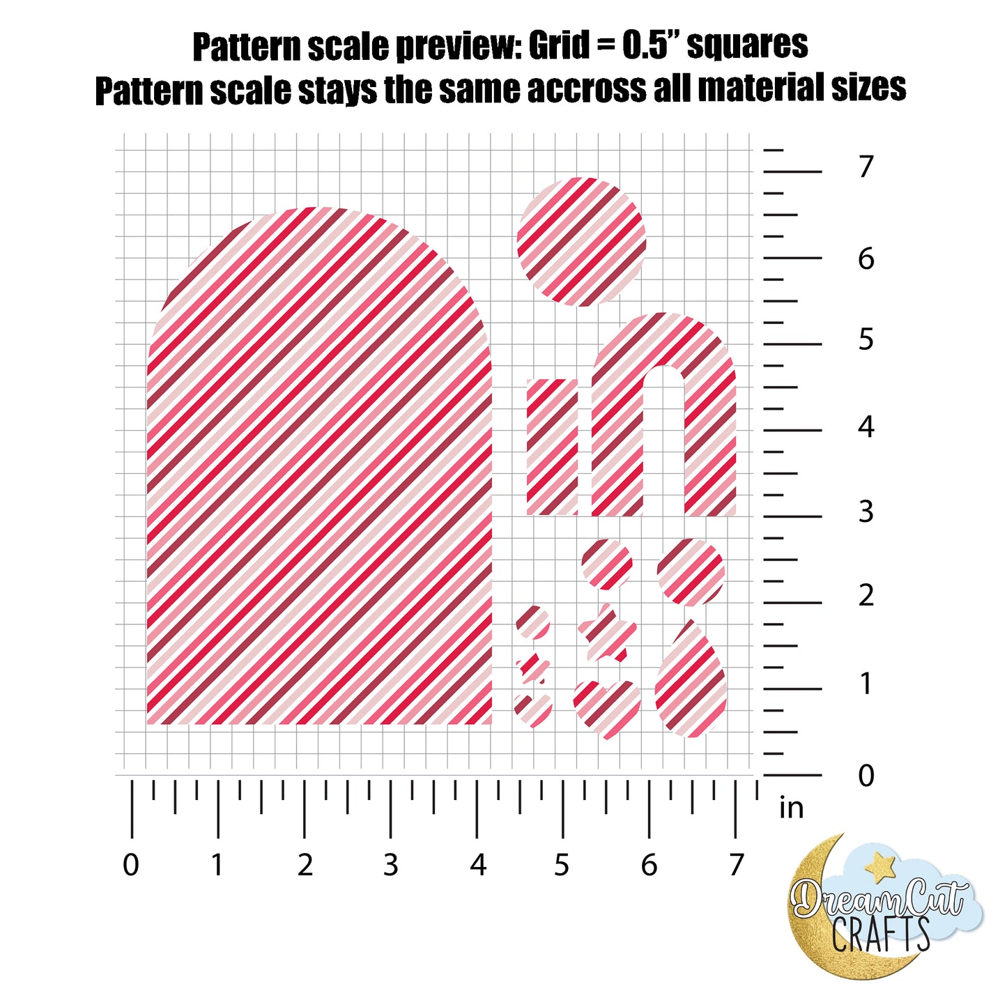 Red & Pink Diagonal Stripes UV Printed Acrylic Sheet for Laser Cutting