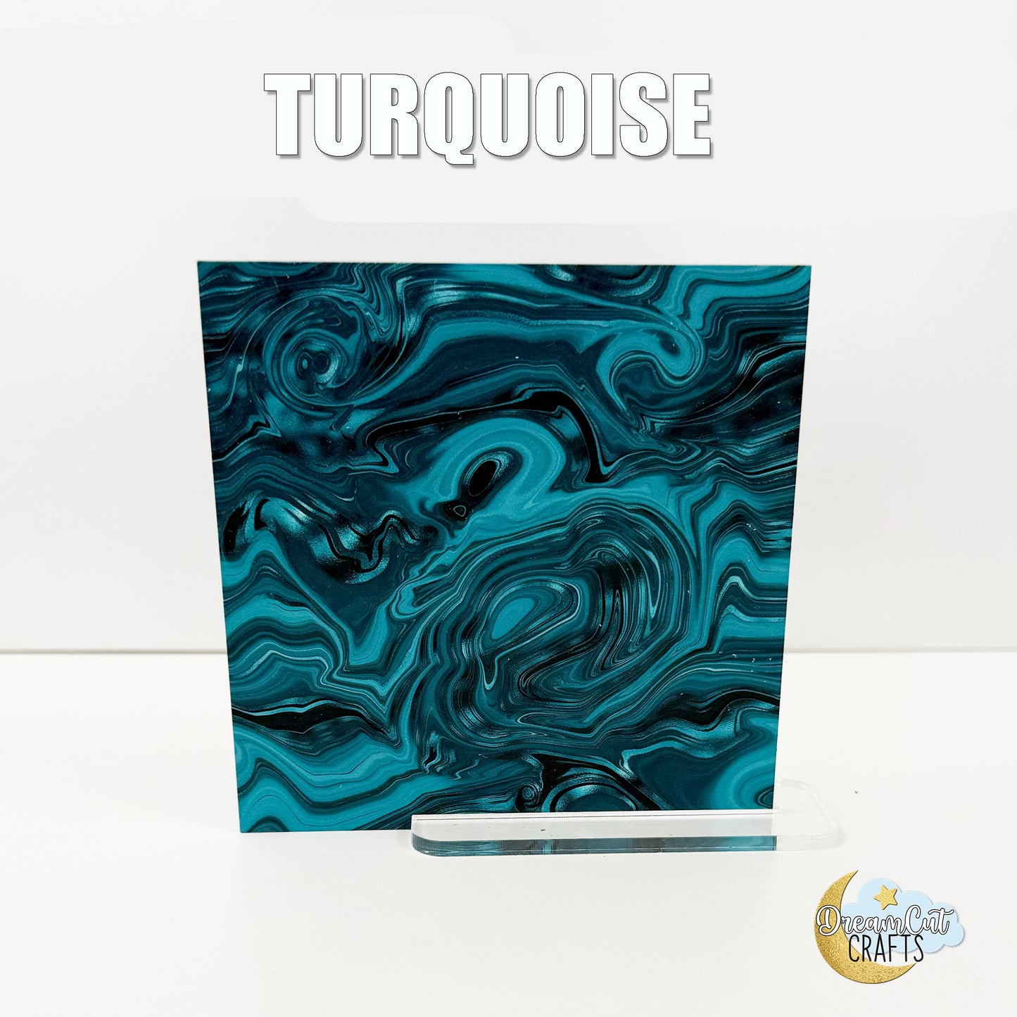 Marble Pattern UV Printed Acrylic Sheet or MDF – Cut to Size (Burgundy, Royal Blue & Turquoise)