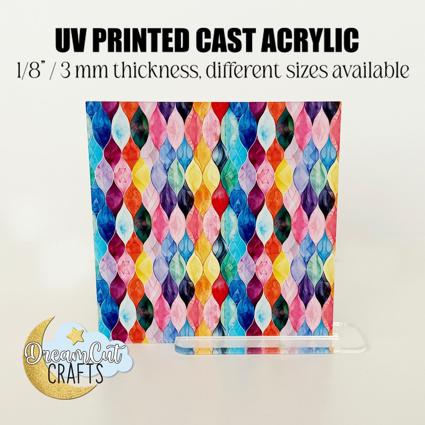 Moroccan Tiles UV Printed Acrylic Sheet or MDF - cut to size