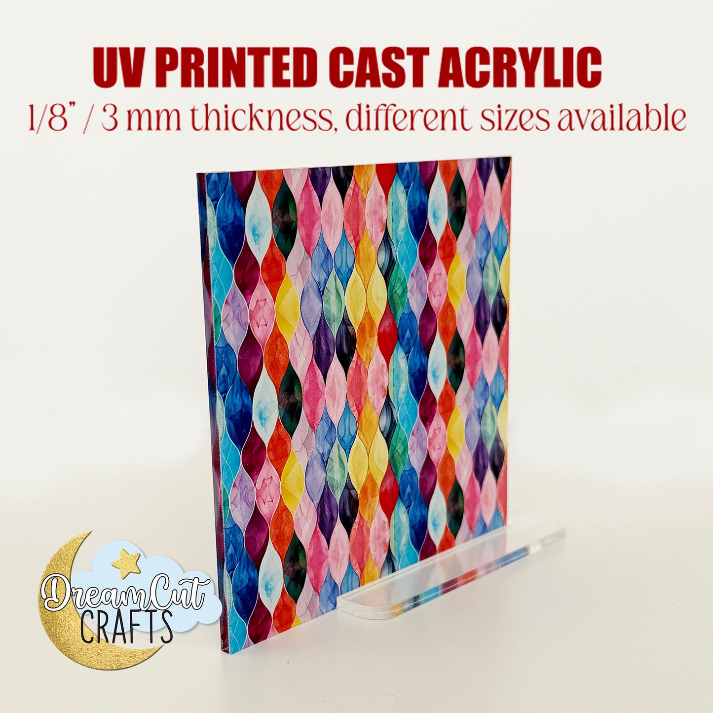 Moroccan Tiles UV Printed Acrylic Sheet or MDF - cut to size