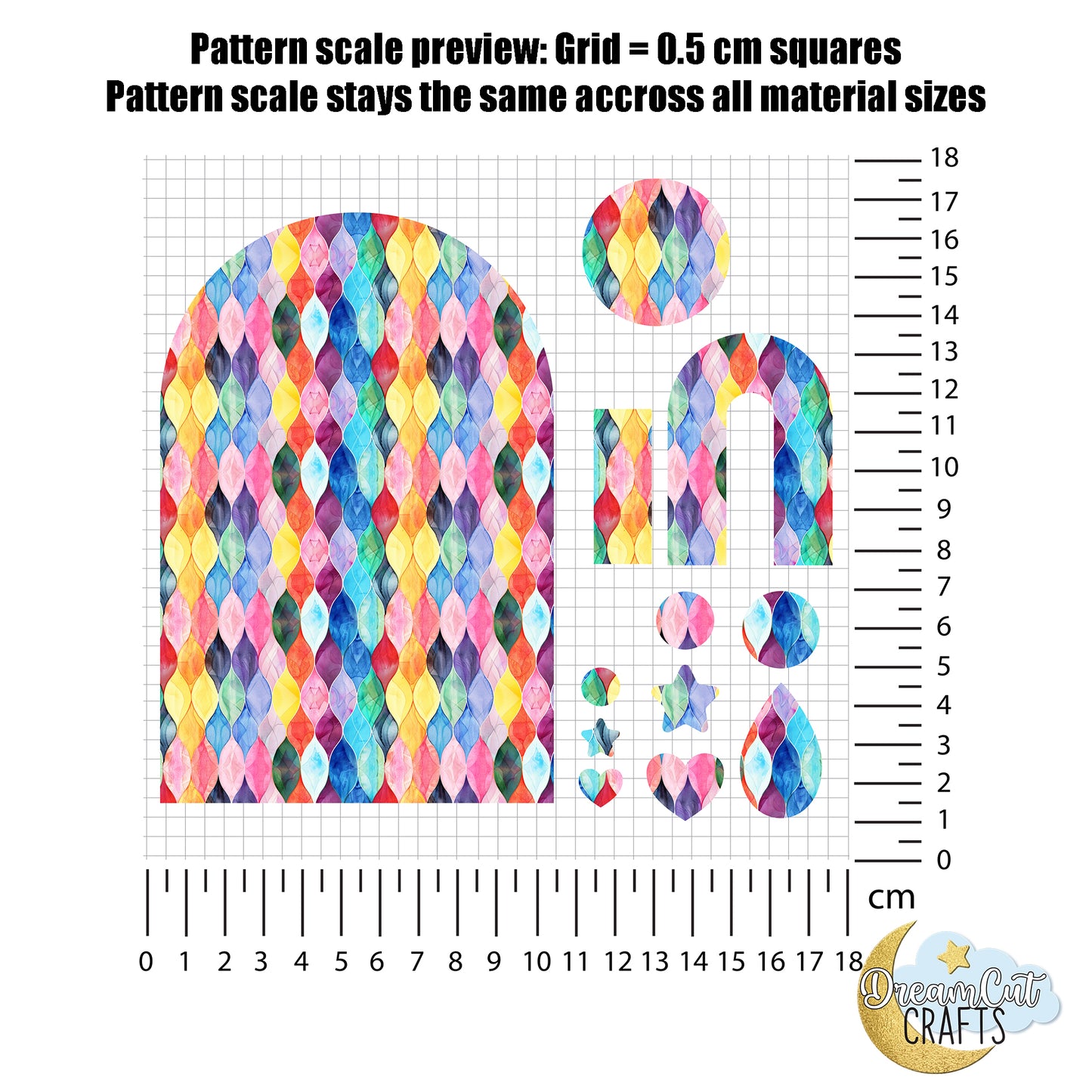 Moroccan Tiles UV Printed Acrylic Sheet or MDF - cut to size