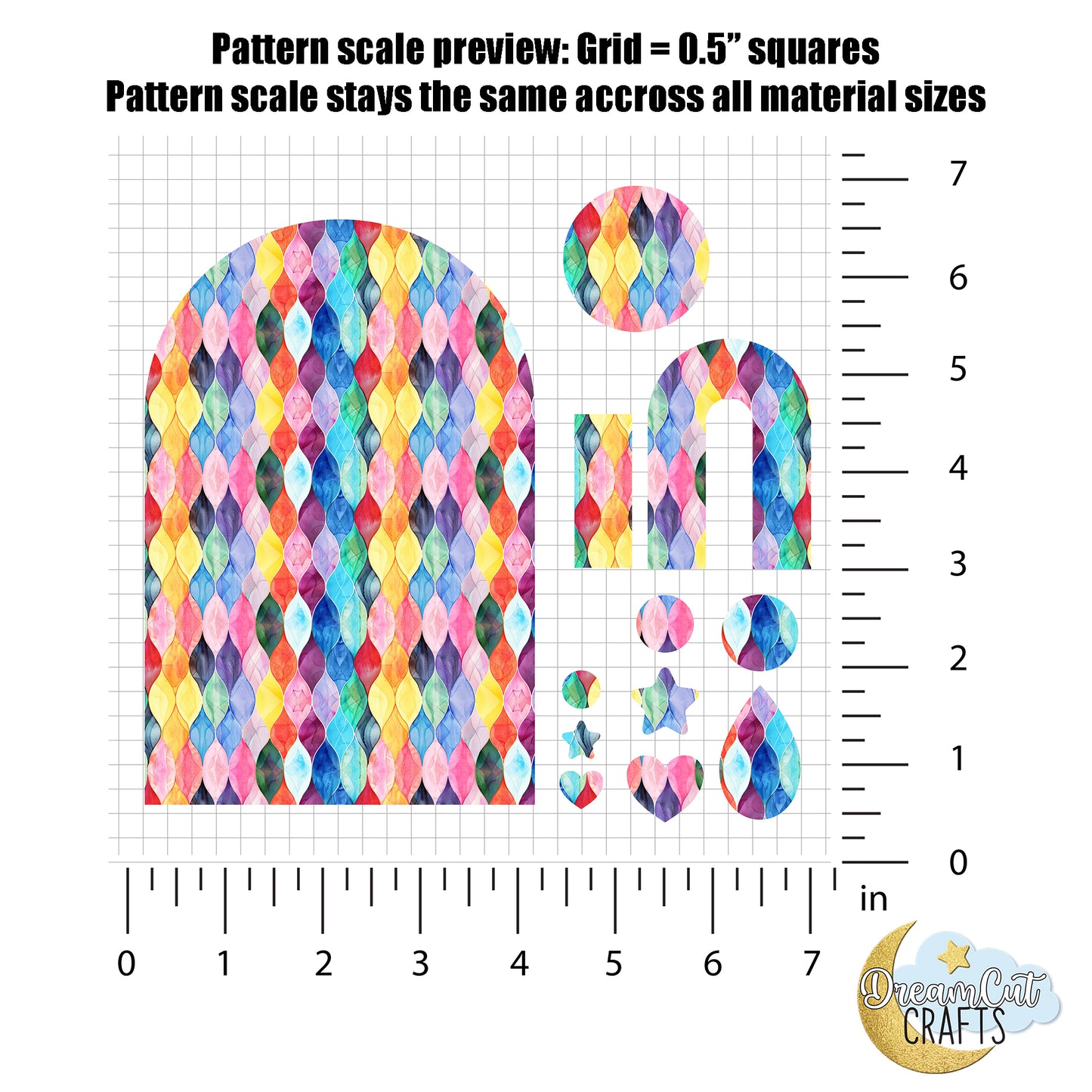 Moroccan Tiles UV Printed Acrylic Sheet or MDF - cut to size
