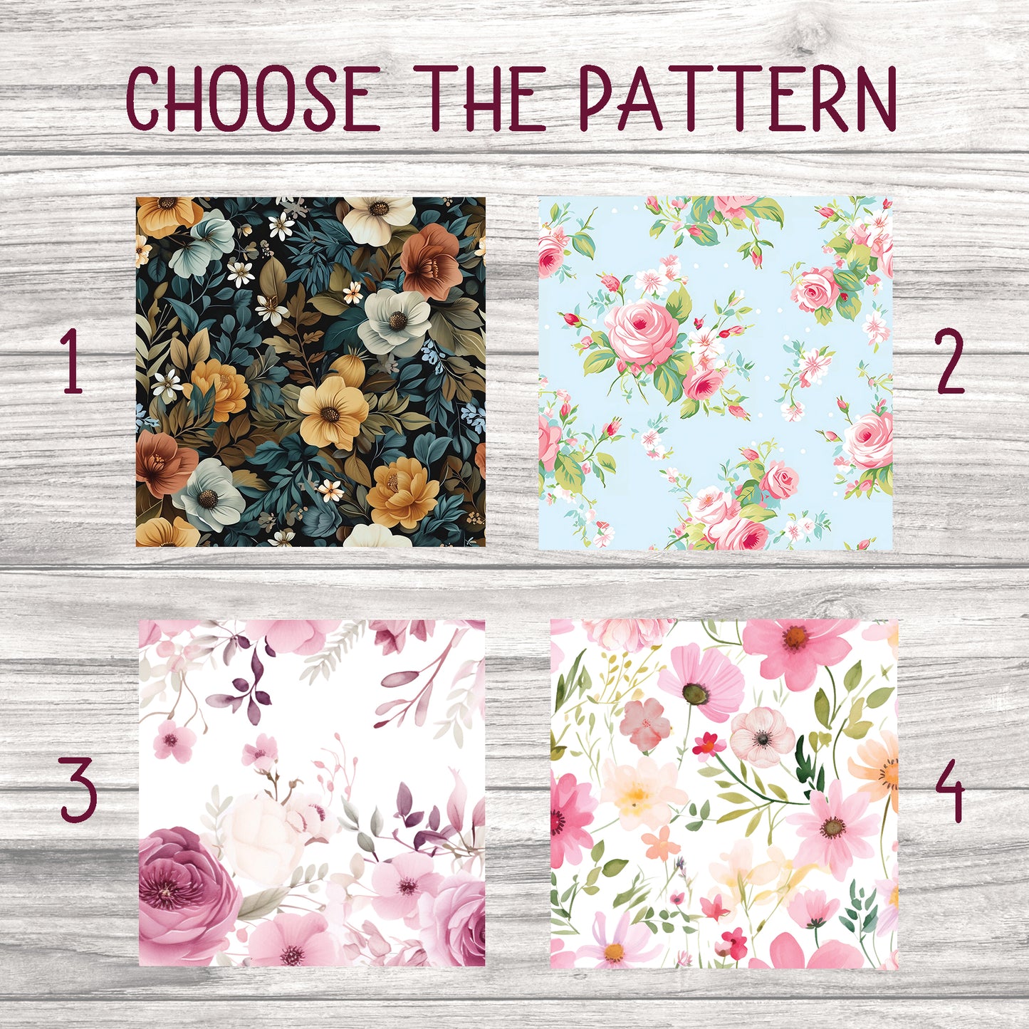 Name Cake Topper and Age cake charm – UV Printed Patterned Number